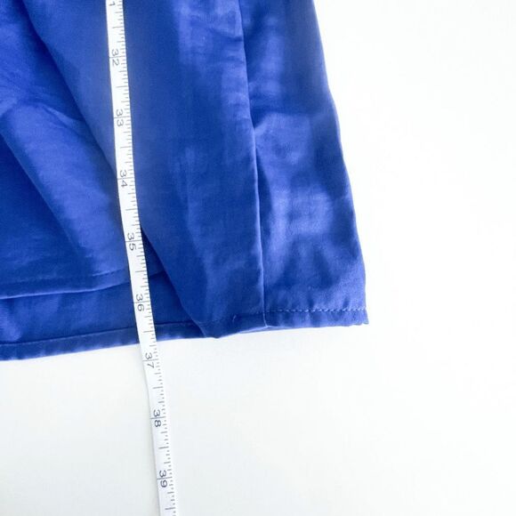 Joe Fresh Midi Polo Dress Long Sleeve Ruffled Blue Medium - Picture 6 of 7